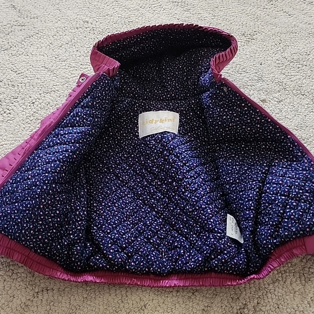 Kids Pink Hooded Snow Jacket & Overalls Set